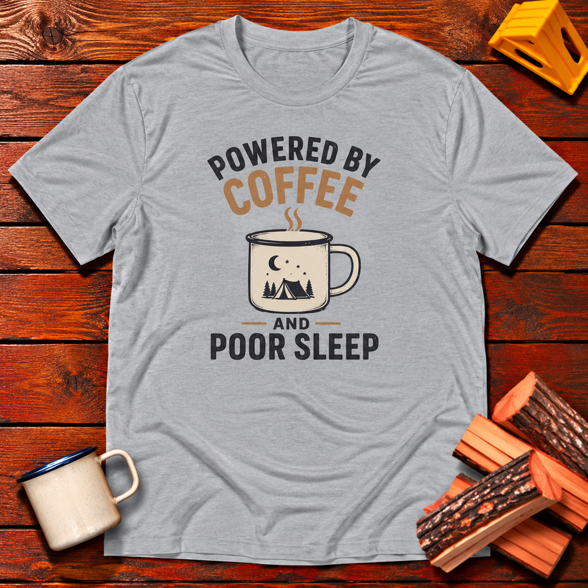 Powered by Coffee and Poor Sleep T-Shirt