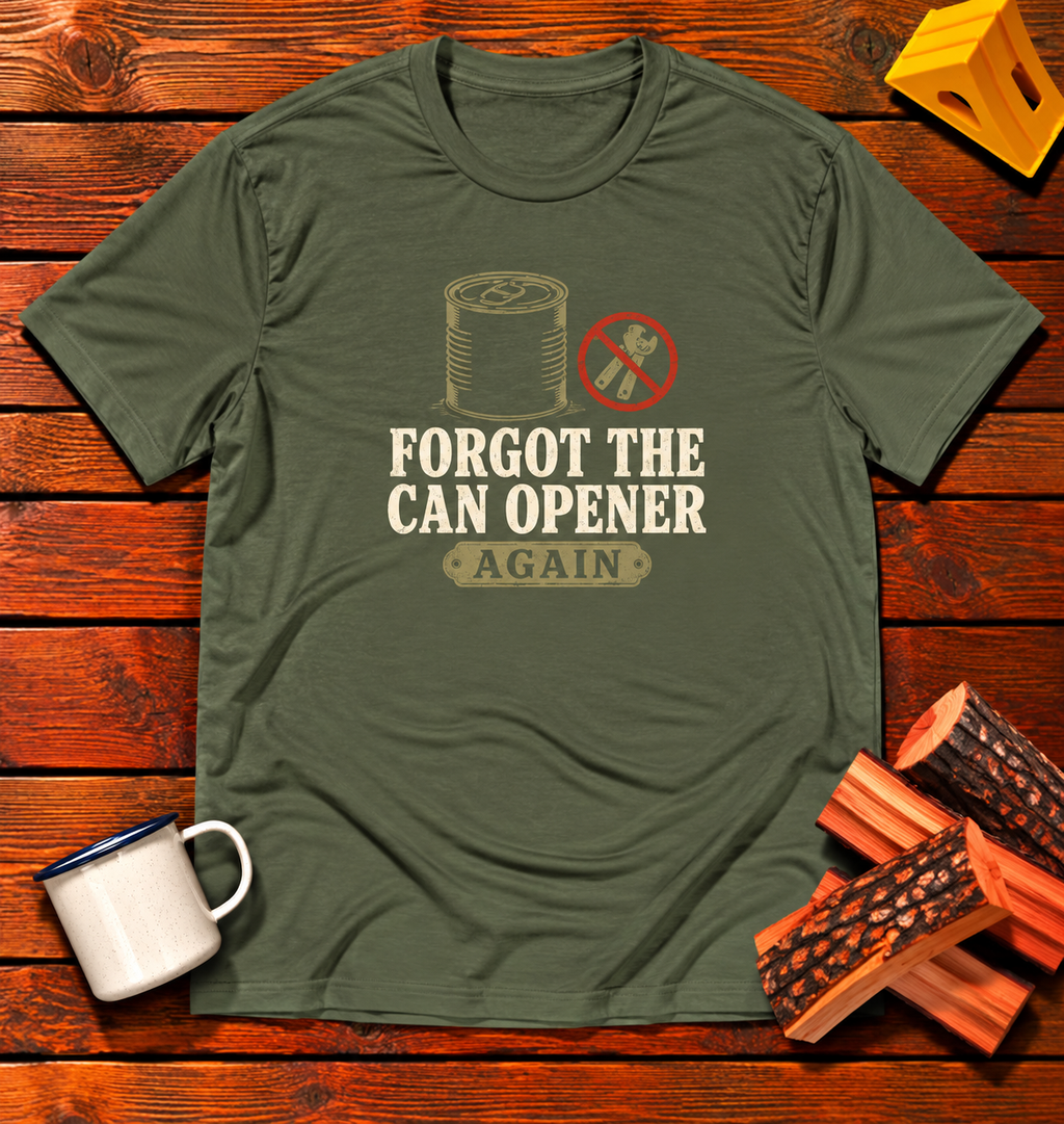 Forgot The Can Opener Again T-Shirt