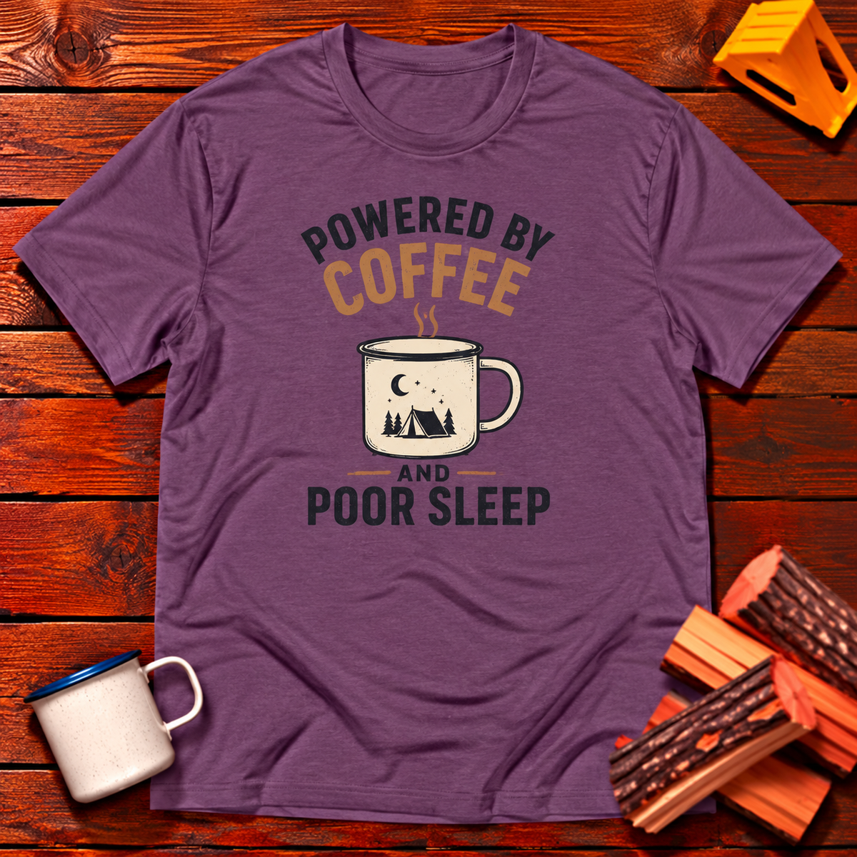 Powered by Coffee and Poor Sleep T-Shirt